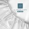 Bare Home Fitted Sheet - 1800 Ultra-Soft (Queen, Modern Plaid - White/Grey)