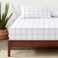 Bare Home Fitted Sheet - 1800 Ultra-Soft (Queen, Modern Plaid - White/Grey)