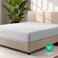 Bare Home Twin Fitted Sheet - 1800 Ultra-Soft (Twin, Cloud Grey)