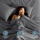 Bare Home Flat Top Sheet 1800 Ultra-Soft (Full, Grey)