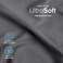 Bare Home Flat Top Sheet 1800 Ultra-Soft (Full, Grey)