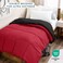 Bare Home Reversible Comforter (Twin/Twin XL, Black/Red)