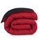 Bare Home Reversible Comforter (Twin/Twin XL, Black/Red)
