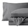 Bare Home Washed Sheet Set 1800 Ultra-Soft (Full, Grey)