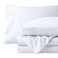 Bare Home Washed Sheet Set 1800 Ultra-Soft (King, White)
