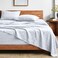 Bare Home Washed Sheet Set 1800 Ultra-Soft (King, White)