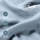 Bare Home Washed Sheet Set 1800 Ultra-Soft (Twin, Dusty Blue)