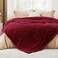 Bedsure Soft King Size Blankets for Bed Deep Red 108"x90