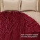 Bedsure Soft King Size Blankets for Bed Deep Red 108"x90