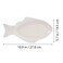 Doitool Creative Fish Plate Ceramic Serving Platter 11 Inch Fish Shaped Dish Snack Storage Tray for Home Dinner Party Restaurant