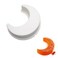 Mostsom Moon Shape Silicone Mold for Muffin Cake Mousse Baking Tool