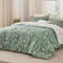 Bedsure Floral Comforter Set Cute Bedding Set Queen Reversible Green
