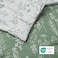 Bedsure Floral Comforter Set Cute Bedding Set Queen Reversible Green