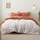Bedsure Floral Comforter Set Cute Bedding Set Queen Reversible Terracotta