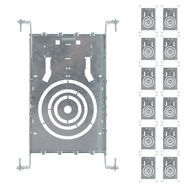 Asd 12 Pack New Construction Mounting Plate, 3/4/6 Inch Wafer Light Bracket