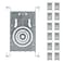 Asd 12 Pack New Construction Mounting Plate, 3/4/6 Inch Wafer Light Bracket
