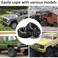 Jiuwu High-Performance 4-Pack Off-Road 12MM Hex Rc Wheels and Tires