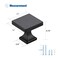Ravinte Cabinet Knobs Matte Black Square Knobs for Cabinets and Drawers Cabinet Hardware Kitchen Cabinet Knobs 10 Pack