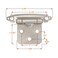 DecoBasics Cabinet Hinges Brushed Nickel for Kitchen Cabinets Doors (10 Pair -20 Pcs) -1/2" Overlay (Variable) -Self Closing Kitchen Cabinet Hinges Flush Mount W/Silicon Bumpers & Hardware Screws