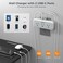 Tessan Multiple Plug Surge Protector, Multi Plug Outlet Extender, Grey