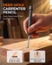 Nicpro Carpenter Pencils with Sharpener & Sleeve, 4Pack Construction Pencil
