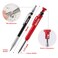 Enhon 6 Pack Carpenter Pencil with Sharpener, Mechanical Carpenter Pencils with 36 Refills, Heavy Duty Construction Pencil Woodworking Tools for Architect Marking