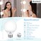 Hansang 8 Pack E26 LED Vanity Bathroom Light Bulbs 5000K Daylight 60W Equivalent