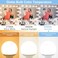 Hansang 8 Pack E26 LED Vanity Bathroom Light Bulbs 5000K Daylight 60W Equivalent
