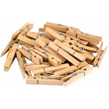 Teacher Created Resources Stem Basics: Medium Clothespins - 50 Count