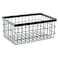Get G.E.T. 9" X 6" Silver Rectangular Storage Metal Basket