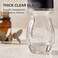 Rosojodg Black Lid Clear Glass Roll on Containers 30ML Empty Glass Roller Bottles with Plastic Roller Ball, Portable Leak Proof Massage Roller Ball Bottles Cap for Deodorant Essential Oils Perfume