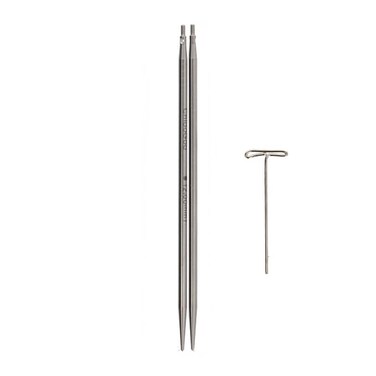 ChiaoGoo Twist Ss Lace Tips, 3" (8 Cm) M, Us 0 (2 Mm)
