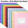 Sooez 2-Pocket Folders, Plastic Folders with Pockets 3 Hole Punched