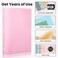Sooez 2-Pocket Folders, Plastic Folders with Pockets 3 Hole Punched
