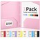 Sooez 2-Pocket Folders, Plastic Folders with Pockets 3 Hole Punched