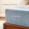Cathay Home King Size Flannel Plush Fitted Sheet Only, Blue Fog