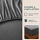 Cathay Home King Size Flannel Plush Fitted Sheet Only, Gray