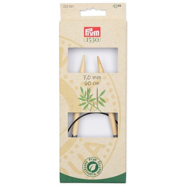 Prym 24" Circular Knitting Needles, Bamboo (7MM)