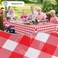 Misaya Rectangular Waterproof Vinyl Table Cloth, Flannel Backed Tablecloth