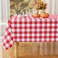 Misaya Rectangular Waterproof Vinyl Table Cloth, Flannel Backed Tablecloth