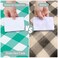 Misaya Rectangular Waterproof Vinyl Table Cloth, Flannel Backed Tablecloth