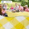 Misaya Rectangular Waterproof Vinyl Table Cloth, Flannel Backed Tablecloth
