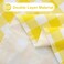 Misaya Rectangular Waterproof Vinyl Table Cloth, Flannel Backed Tablecloth