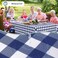 Misaya Rectangular Waterproof Vinyl Table Cloth, Flannel Backed Tablecloth
