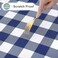 Misaya Rectangular Waterproof Vinyl Table Cloth, Flannel Backed Tablecloth
