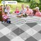 Misaya Rectangular Waterproof Vinyl Table Cloth, Flannel Backed Tablecloth
