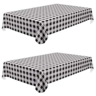 Misaya Rectangular Waterproof Vinyl Table Cloth, Flannel Backed Tablecloth