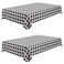 Misaya Rectangular Waterproof Vinyl Table Cloth, Flannel Backed Tablecloth