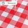 Misaya Round Waterproof Vinyl Table Cloth, Flannel Backed Tablecloth
