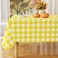 Misaya Square Waterproof Vinyl Table Cloth, Flannel Backed Tablecloth